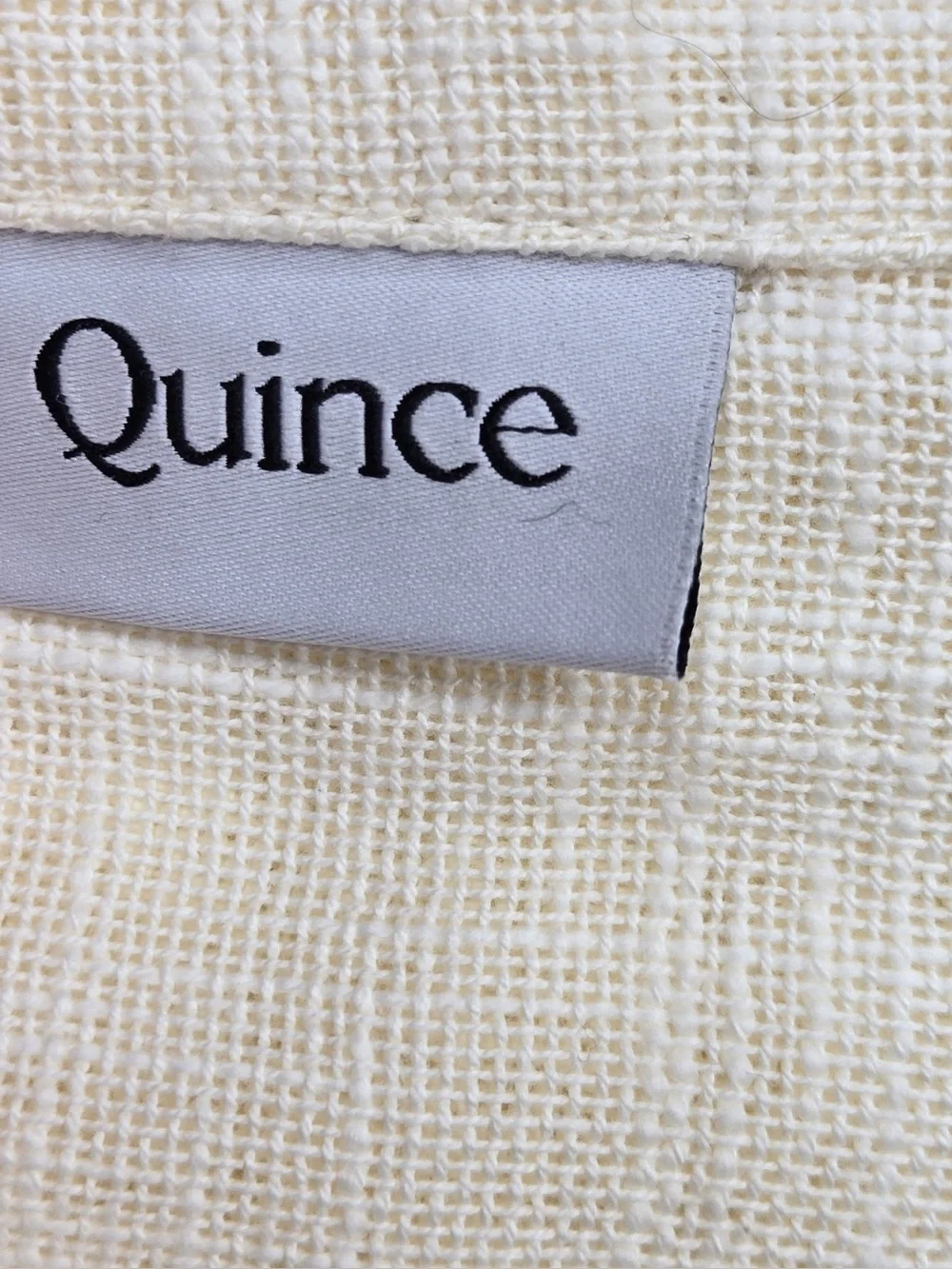 NWOT QUINCE Set Of 2 48x108 Cotton Sheer Curtains Ivory 0745